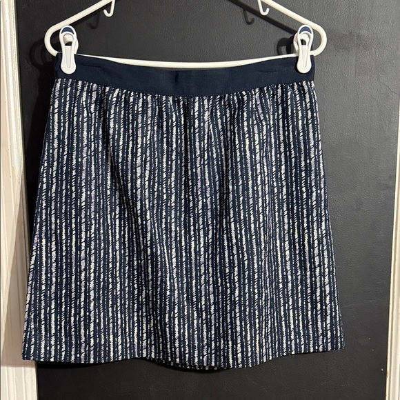 LOFT Dresses & Skirts - LOFT Striped Linen Blend A-Line Mini Skirt Sz: 8